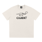CIGARAT T-SHIRT (WHITE/APRICOT)